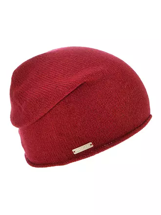 SEEBERGER | Bonnet en cachemire - Calotte | dunkelrot